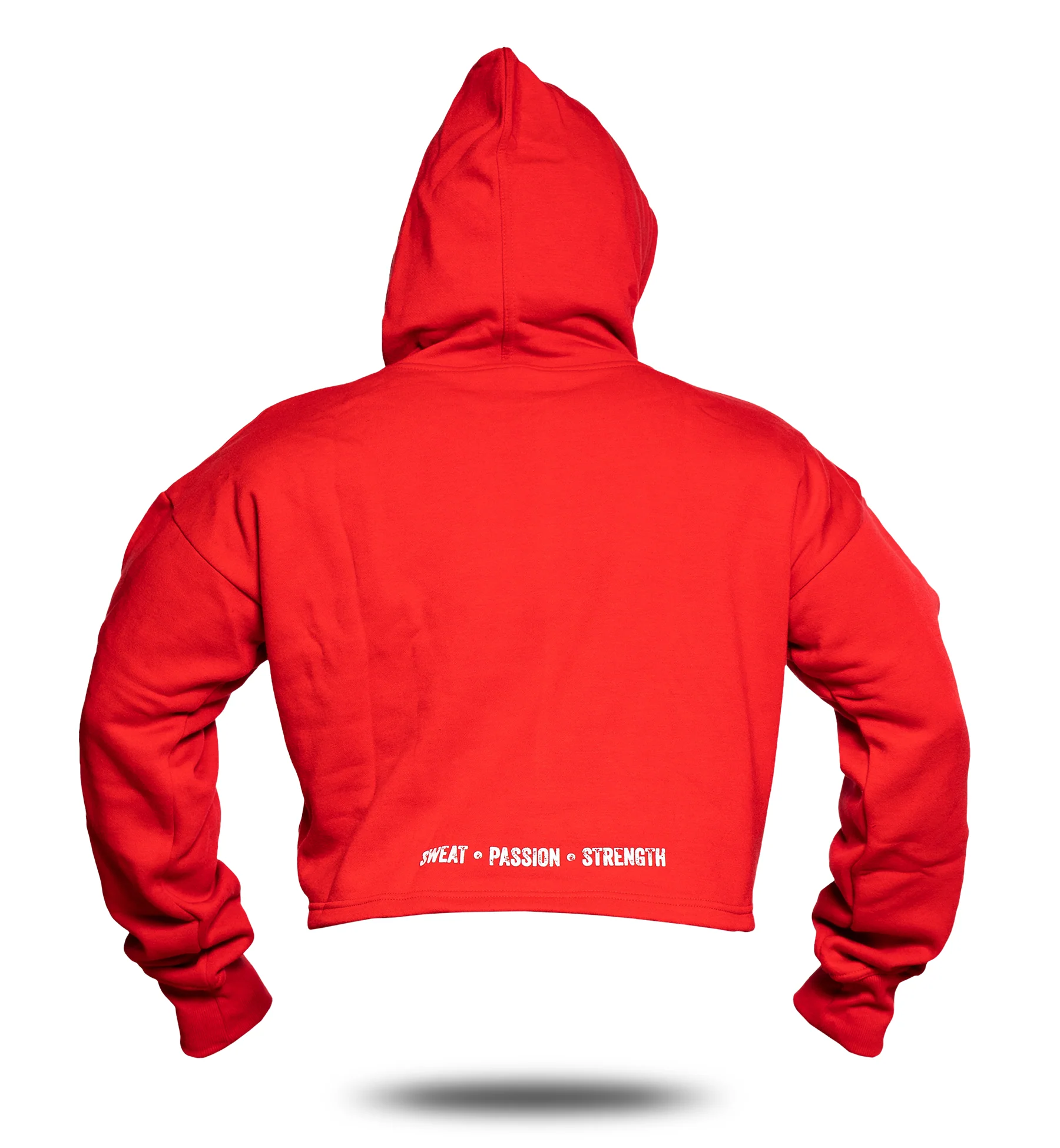 3-PILLAR Women's Gym Crop Hoodie (Red) M L XL 2XL - Image 3