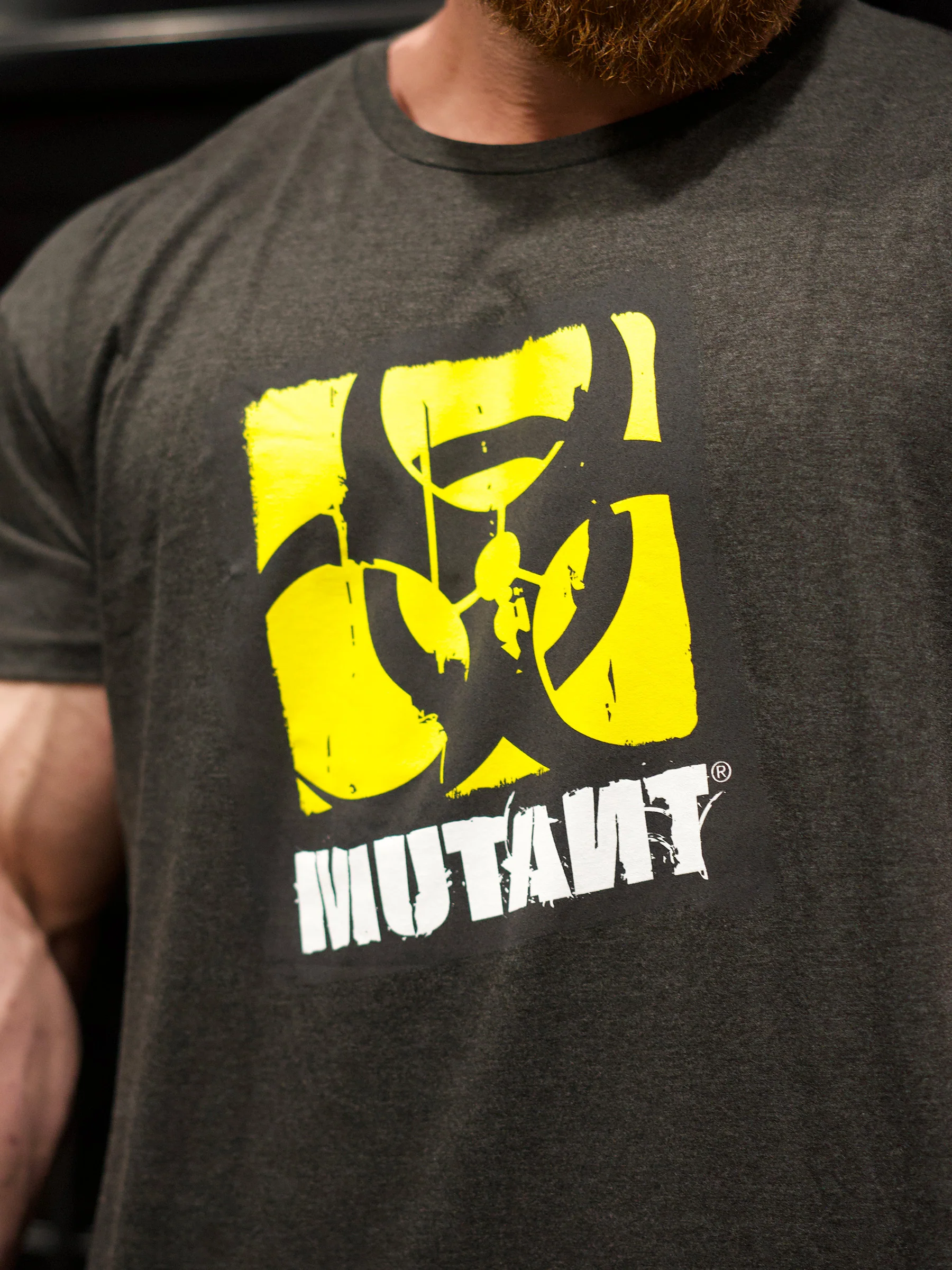 MUTANT® BORN HARDCORE SKULL GYM T-SHIRT  4XL - Image 5